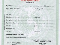 giay khai sinh