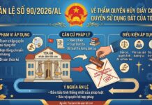 Án lệ số 90/2026/AL về thẩm quyền hủy giấy chứng nhận quyền sử dụng đất của Tòa án