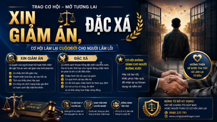 xin giam an dac xa